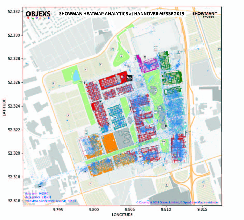 Hannover Messe 2019 Heatmap